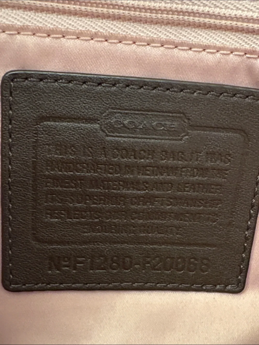 Coach shoulder tote